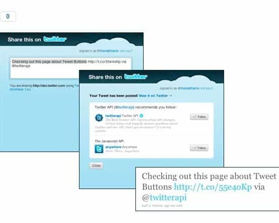 Como usar o novo botão do Twitter