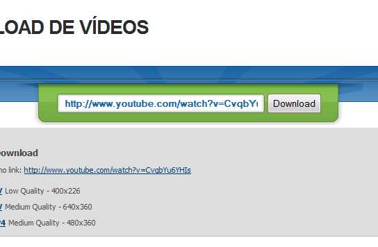 Baixando vídeos do youtube
