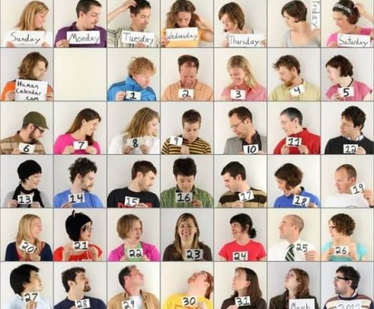 Conheça o calendário e o relógio humano