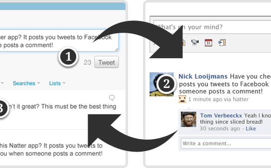 Sincronizando Facebook e Twitter