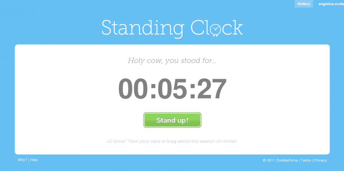 Controle o tempo que você passa sentado