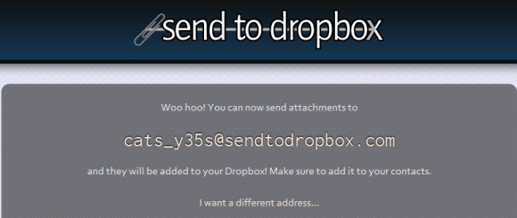 Envie arquivos para o seu dropbox por email 2