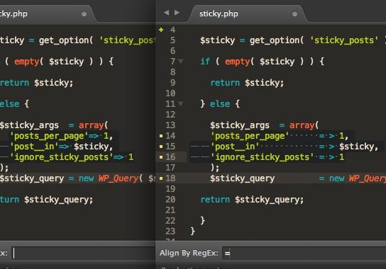 Apagando linhas em branco no Sublime Text