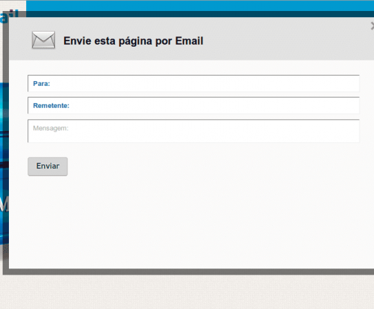 Enviando uma página por email