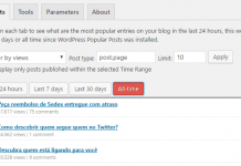 Mostrar visitas do admin do Wordpress (Wordpress Popular Posts)